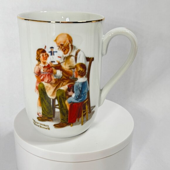 Norman Rockwell Museum Collection 4-Piece Mug Set Featuring Timeless Scenes - Picture 5 of 16